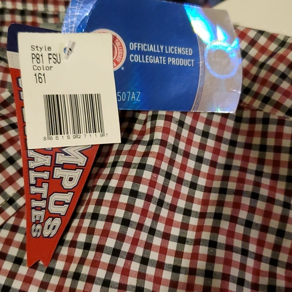 NWT: FSU button down shirt - Picture 6 of 7